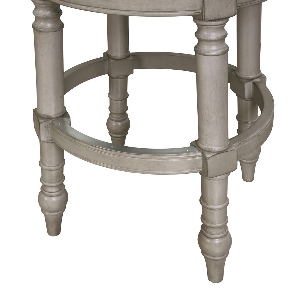 Emily Swivel Stool in Uptown Grey & Beige