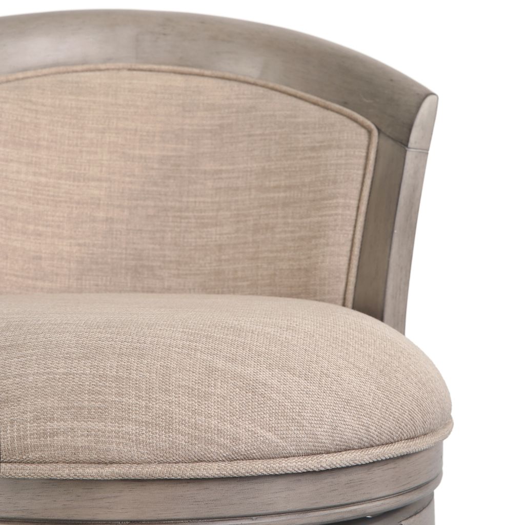Emily Swivel Stool in Uptown Grey & Beige