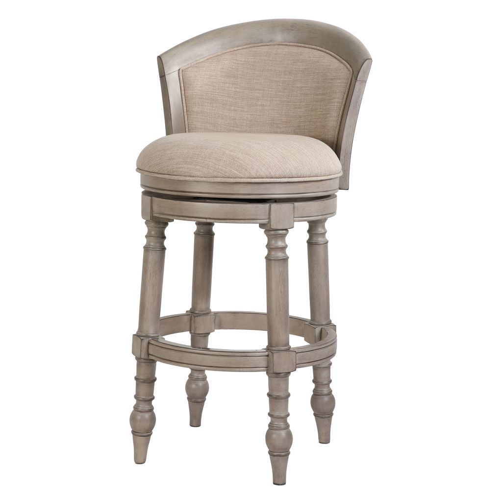 Emily Swivel Stool in Uptown Grey & Beige