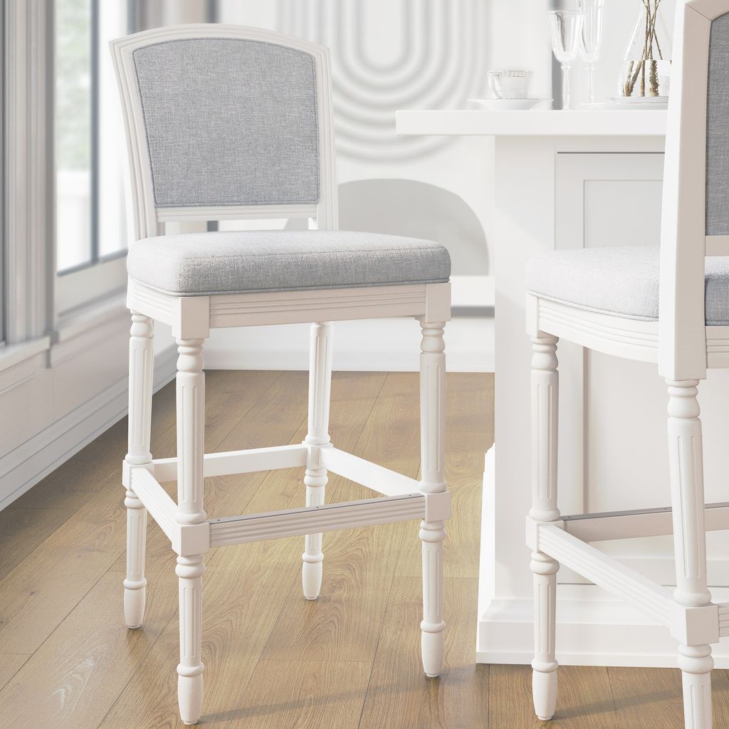 Charleston Stool In White