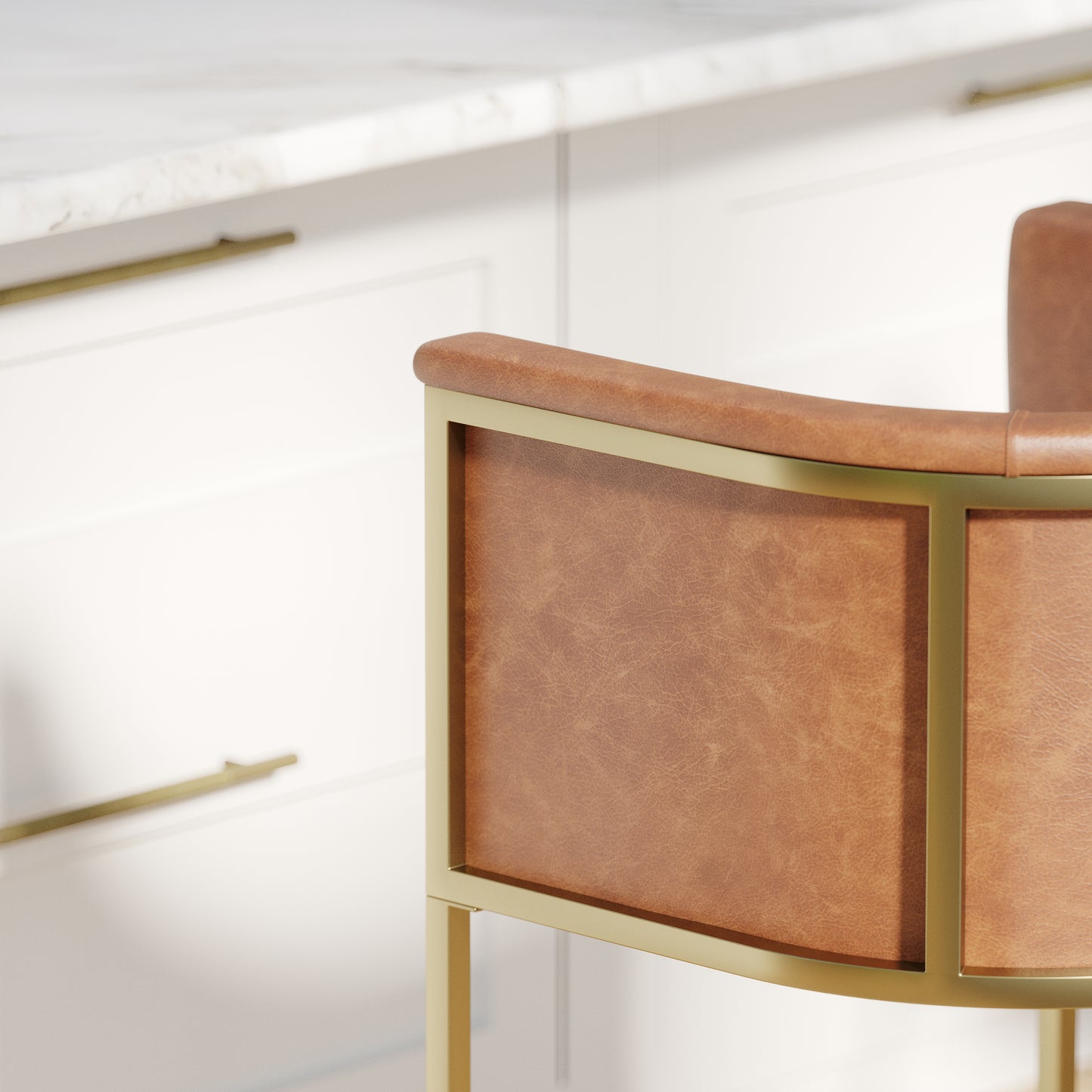 Manhattan Counter Stool Brown PU