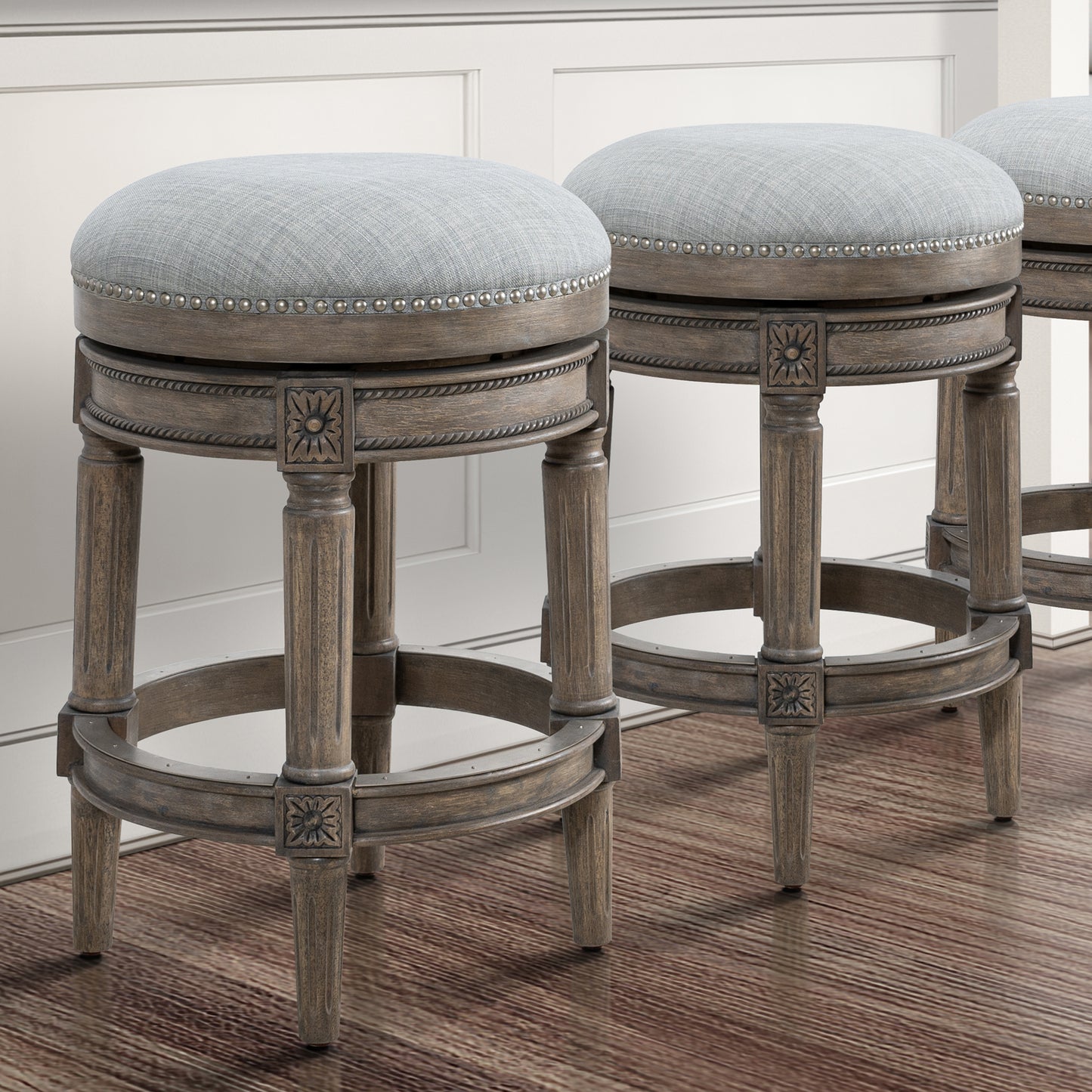 Backless Chapman Barstool in Grey