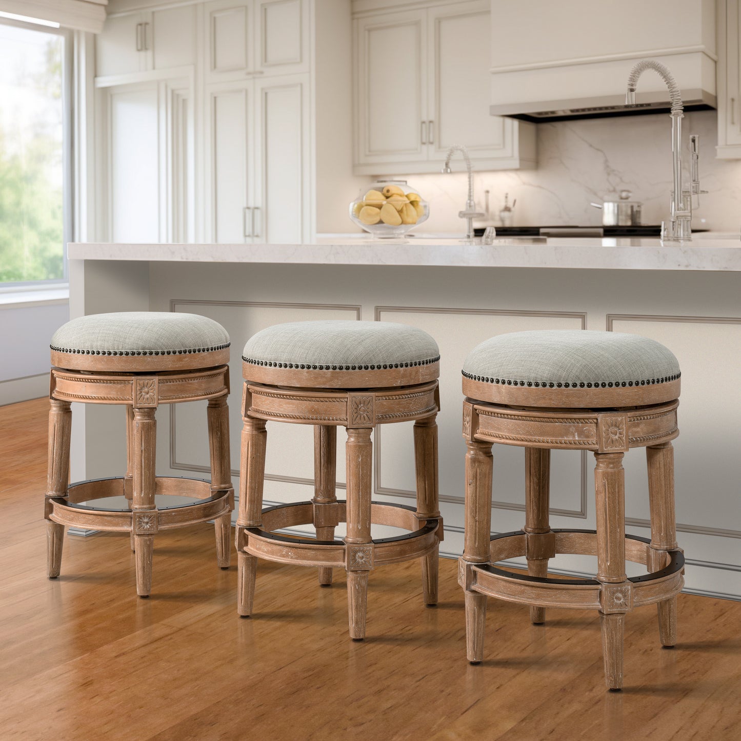 Backless Chapman Barstool in Oak