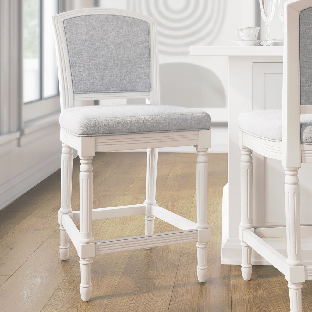 Charleston Stool In White
