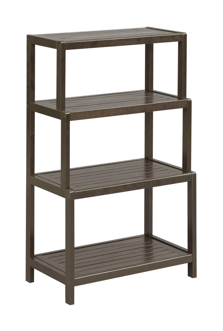 Dunnsville 4-Tier Step Back Shelf, Ladder Bookcase - New Ridge Home