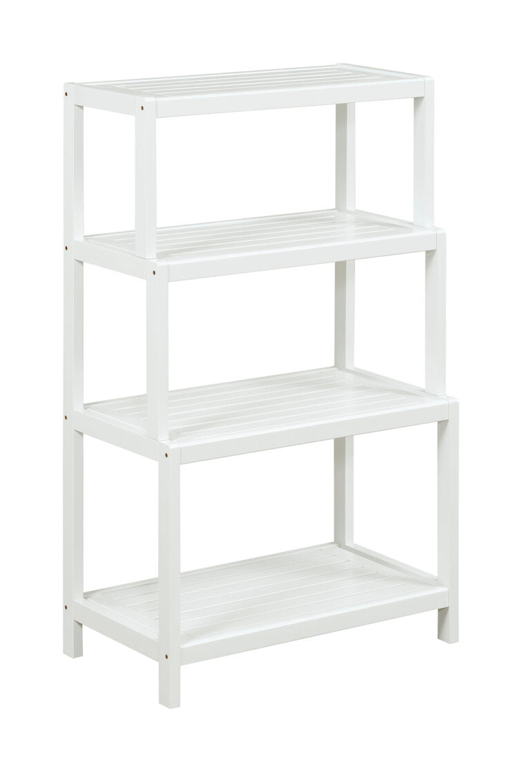 Dunnsville 4-Tier Step Back Shelf, Ladder Bookcase - New Ridge Home