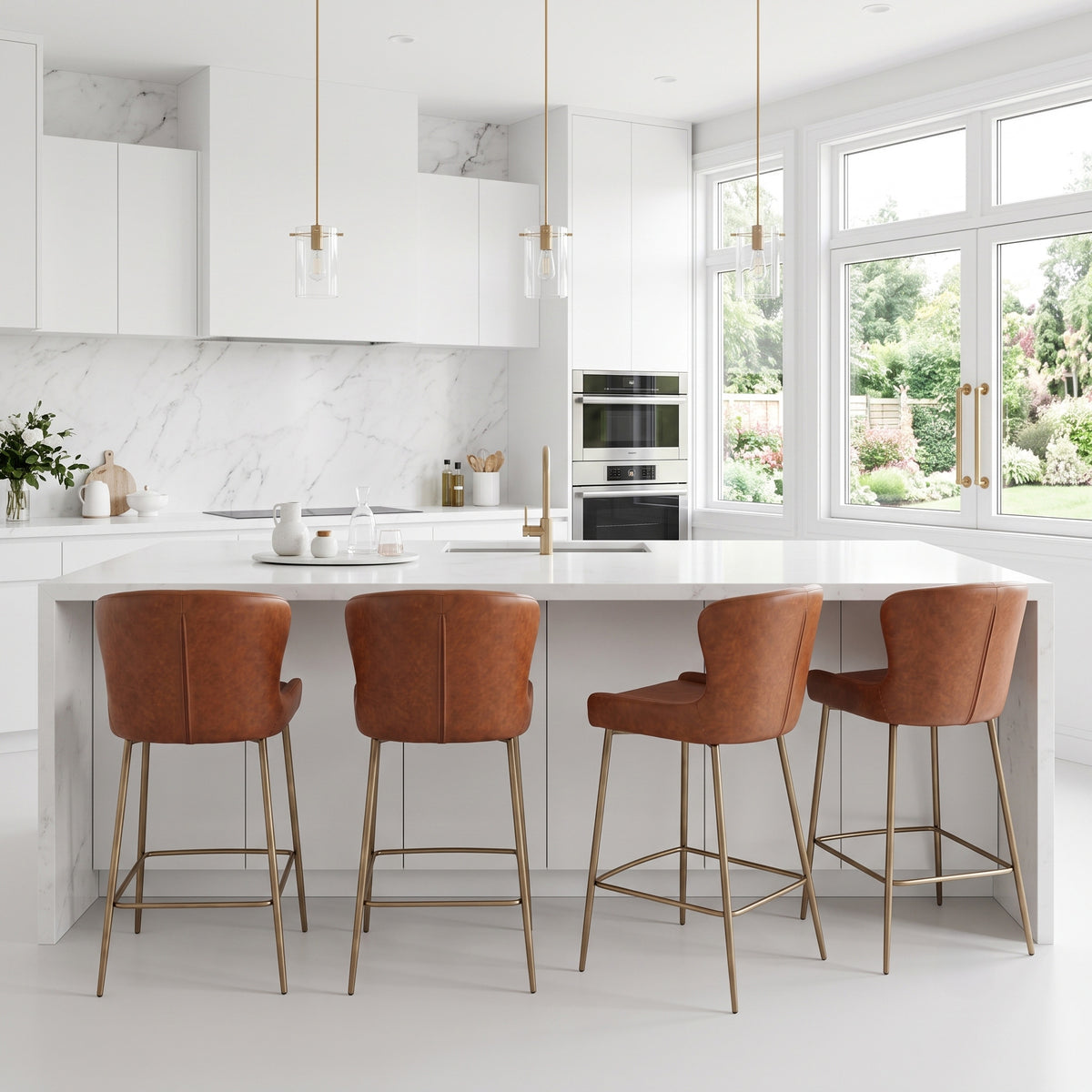 Katy Counter Stool in Brown