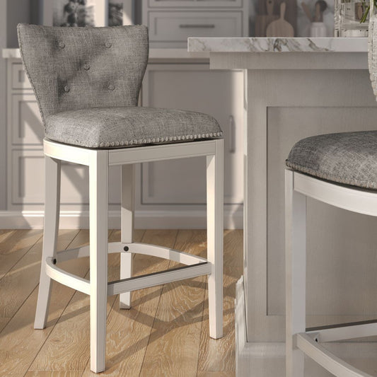 Stella Stool in White & Grey