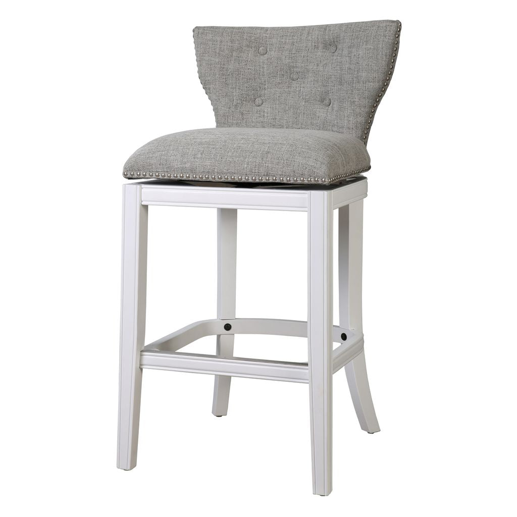 Stella Stool in White & Grey