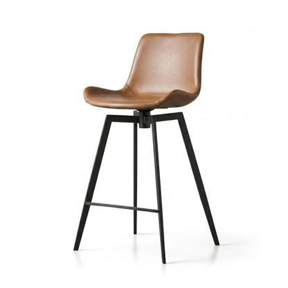 Brack Swivel Counter Stool in Brown