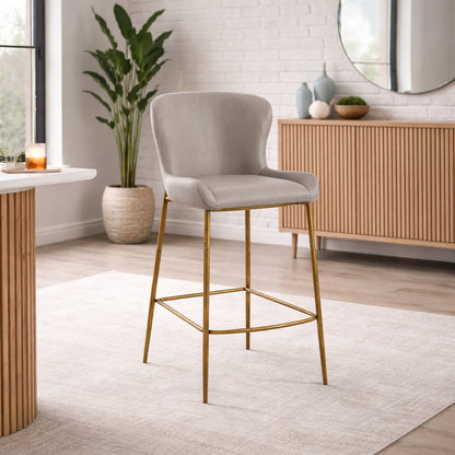 Katy Counter Stool in Grey