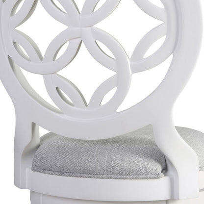 Tiffany Swivel Stool In White