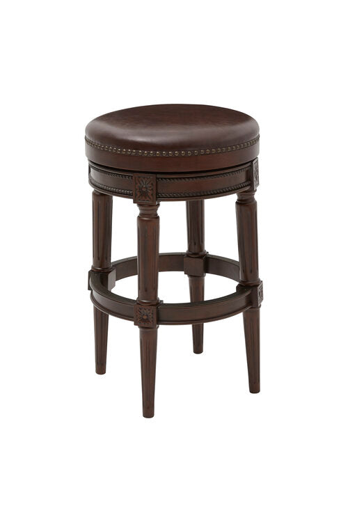 Backless Chapman Barstool in Distressed Walnut - New Ridge Home