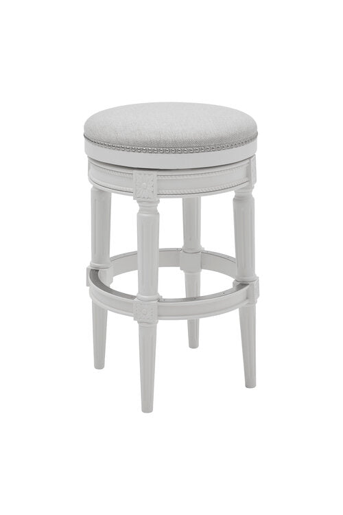 White cloth bar discount stools